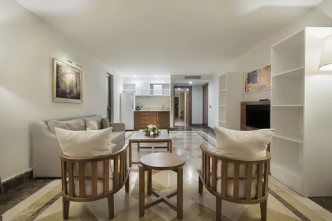 Porodični deluks apartman Lagoon sa direktnim pristupom zajedničkom bazenu